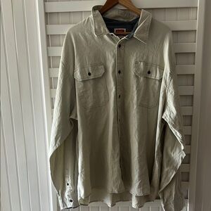 Wrangler Tan Lightweight Shirt Jacket Casual Fit